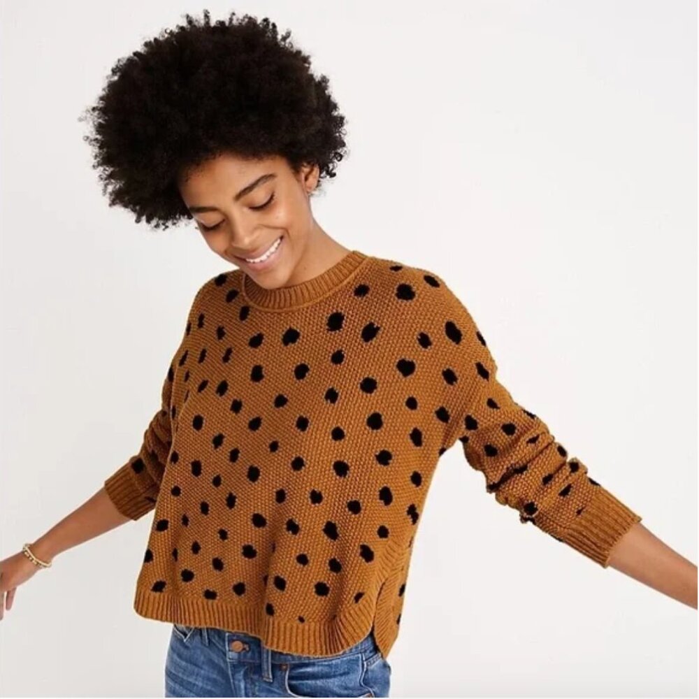 Madewell POlka Dot Sweater Size M